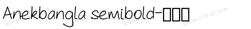 Anekbangla semibold字体转换